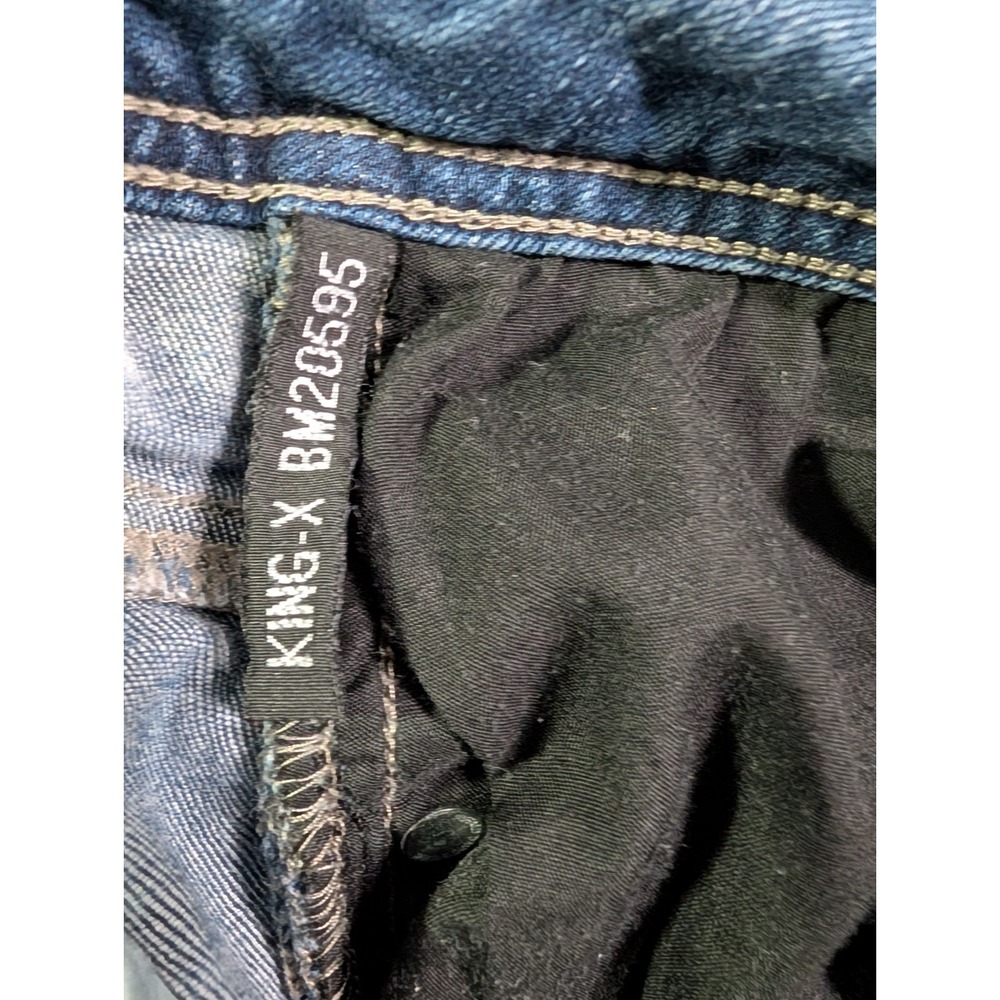 David Bitton Buffalo Women's Bootcut Stretch Distressed Jeans Est 30x28 Ranch - Picture 3 of 13